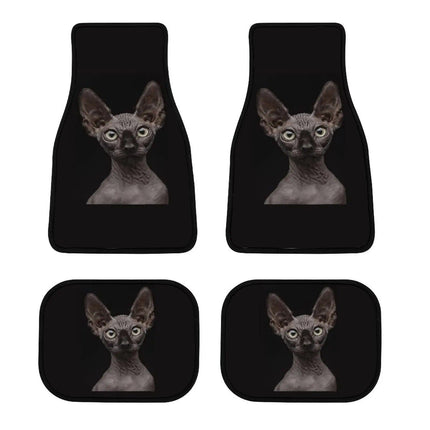 Universal Sphinx Cat Print Car Floor Mat Set (4-Piece) - Wnkrs