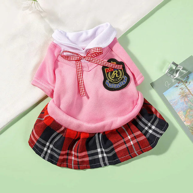 Vestido de uniforme para pareja de mascotas