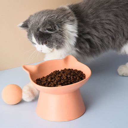 Gamelle surélevée en céramique pour chat