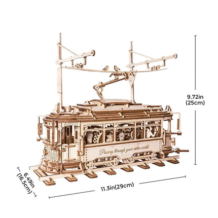 Classic City Tram 3D Wooden Puzzle - Wnkrs