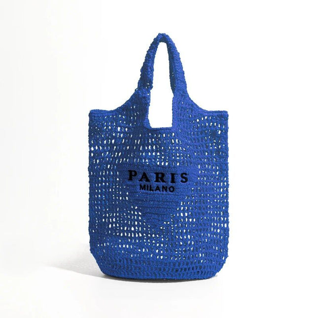 Sac en paille tressée pour femme au design luxueux