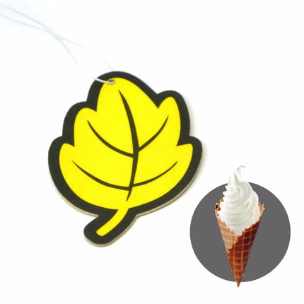 6-Piece Vanilla Scented Leaf-Shaped Car Air Freshener - Wnkrs