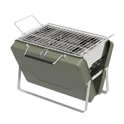 Compact Stainless Steel Folding Brazier Grill – Perfect for Camping and Outdoor BBQ - Wnkrs