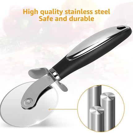 Pizza Cutter Wheel Kitchen Pizza Slicer Cutting Tool Stainless Steel Easy To Cut - Wnkrs