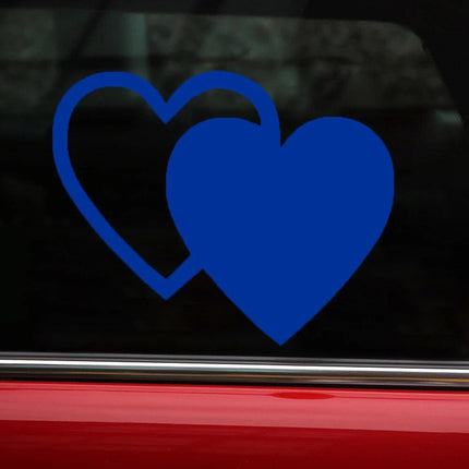 Reflective Love Heart Safety Decals - Wnkrs