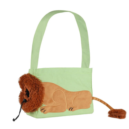 Sac de transport pour chat et chien en forme de lion