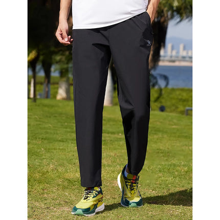 Pantalones deportivos elásticos de cuatro lados para hombre: pantalones rectos elásticos de primavera y verano