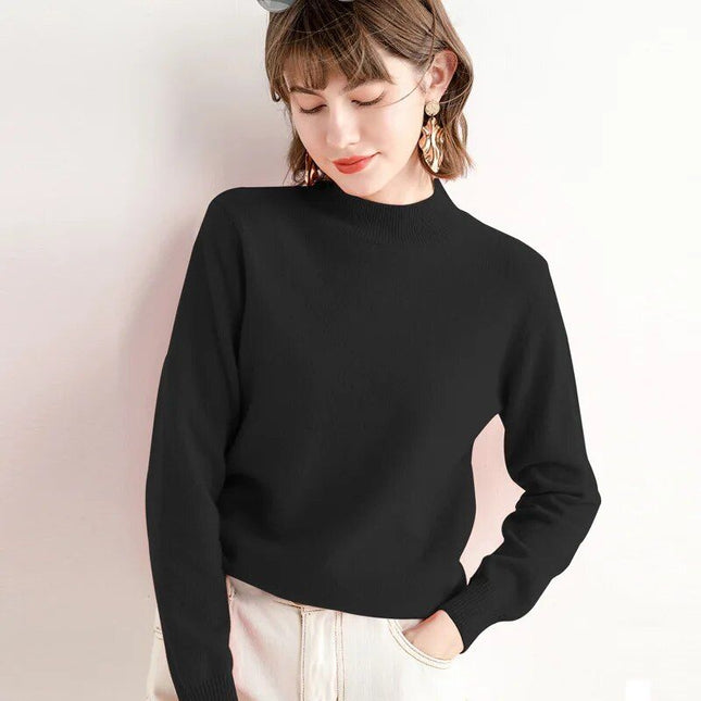 Pull col en laine Pull classique et confortable