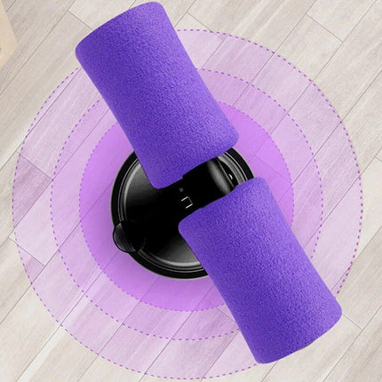 Double-Wheeled Sit Up Assistant: Abdominal Cruncher & Core Workout Device - Wnkrs