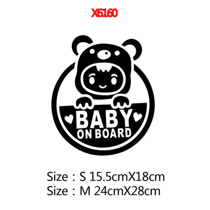 Reflective 'Baby on Board' Vinyl Car Decal - Wnkrs