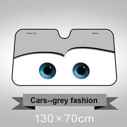 Aluminum Foil Car Sunshade with Heated Eyes Design – Windshield Solar Protector - Wnkrs