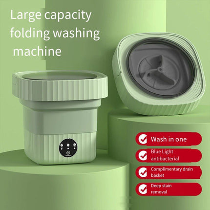 Portable Folding Washing Machine with Large Capacity & Spin Dryer Bucket - Wnkrs