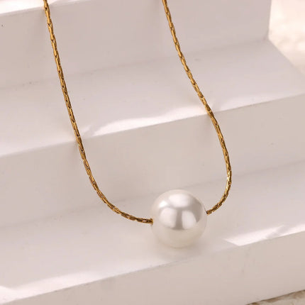 Collier de perles minimaliste pour femme