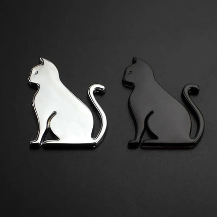 3D Metal Cat Car Sticker - Wnkrs