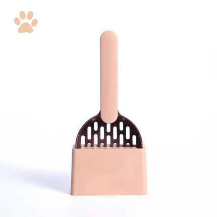 Multi-Function Cat Litter Scoop with Self-Cleaning Base - Eco-Friendly Pet Care