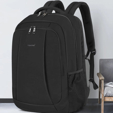 Mochila para portátil de 17 pulgadas con carga USB, bolsa de viaje antirrobo expandible para hombres