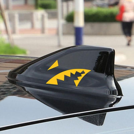 Reflective Shark Mouth & Fin Car Decal - Waterproof Vinyl Sticker - Wnkrs