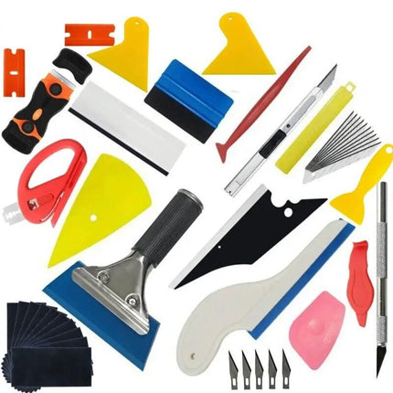 Car Vinyl Tint Film Tool Kit with Magnetic Holder and Carving Knife - Wnkrs