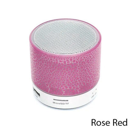 Compact Dazzling LED Bluetooth 4.1 Speaker: Wireless, HD Sound, Built-in Mic, and Portable - Wnkrs