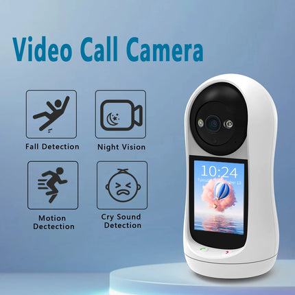 3MP PTZ WiFi Camera Baby Monitor with 2.8” IPS Screen & Cry Detection