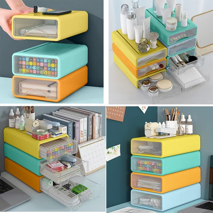 Porte-stylo et organiseur de bureau de style tiroir multicouche