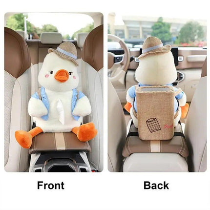 Adorable Animal Car Tissue and Trash Holder - Multifunctional Car Accessory - Wnkrs