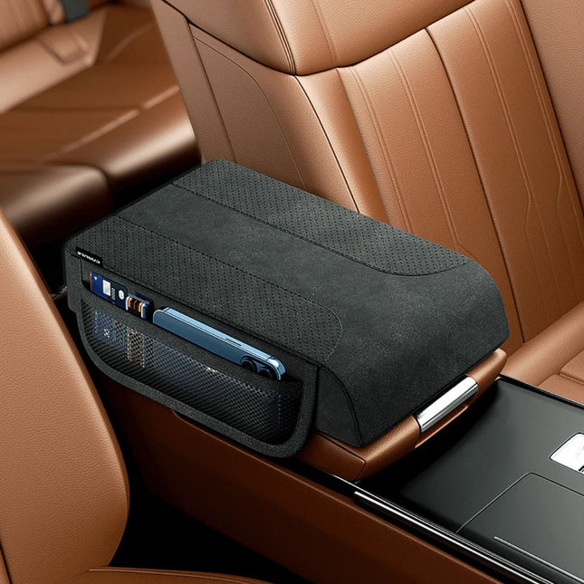 Housse de protection pour console de voiture avec rangement