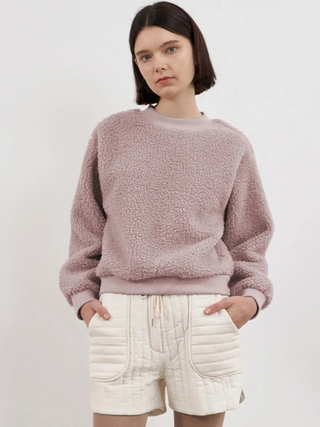 Sudadera con capucha de polar cálido para mujer