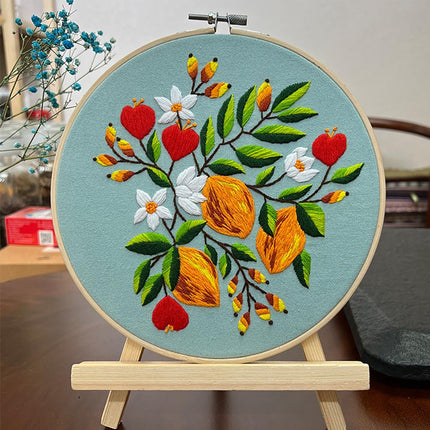 Kit de broderie florale DIY