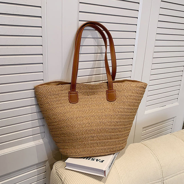Bolso de paja bohemio de verano
