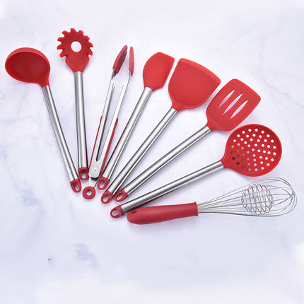 Silicone Kitchenware Set With Stainless Steel Tube Handle - Wnkrs