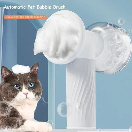 Effortless Pet Bubble Bath Brush: Soothing Massage & Automatic Foaming - Wnkrs