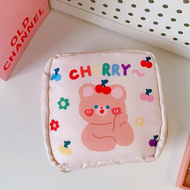 Korean Cartoon Bear Sanitary Napkin Organizer - Wnkrs