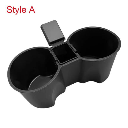 Waterproof Console Double Hole Cup Holder Insert for 2021 Model 3Y - Wnkrs