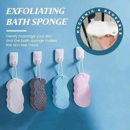 Exfoliating Shower Sponge - Skin Revitalizing Body Scrubber