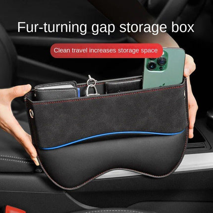 Luxe Suede Car Seat Gap Organizer & Side Pocket - Wnkrs