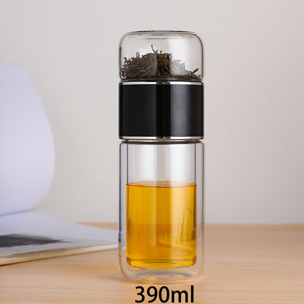 Bouteille à thé en verre borosilicaté de 390 ml