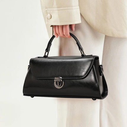 Sac à bandoulière élégant en cuir pour femme - Petit sac à main en cuir de vache