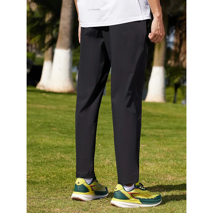 Pantalones deportivos elásticos de cuatro lados para hombre: pantalones rectos elásticos de primavera y verano