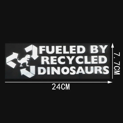 Recycled Dinosaurs - Eco-Inspired Vinyl Car Decal - Wnkrs