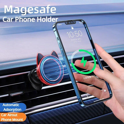 Universal Magnetic Car Phone Mount with Wireless Charging - Wnkrs