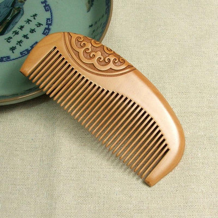 Brosse à cheveux en bois de pêcher