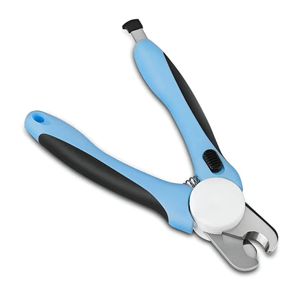 Stainless Steel Pet Nail Clippers with Safety Guard and Free Nail File - Perfect for Medium & Large Dogs