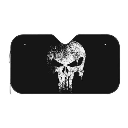 Punisher Skull Car Sunshade – Cute Auto Windshield Protector 76x140cm - Wnkrs