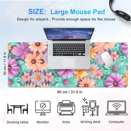 Grand tapis de souris de jeu extensible