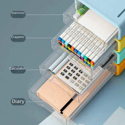 Porte-stylo et organiseur de bureau de style tiroir multicouche