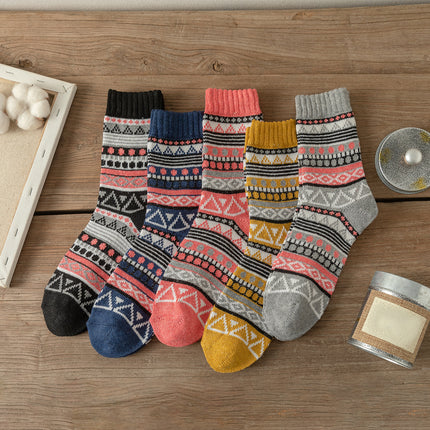 5 Pairs Unisex Thick Warm Socks
