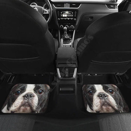 Funny Boston Terrier 3D Car Floor Mats - Wnkrs