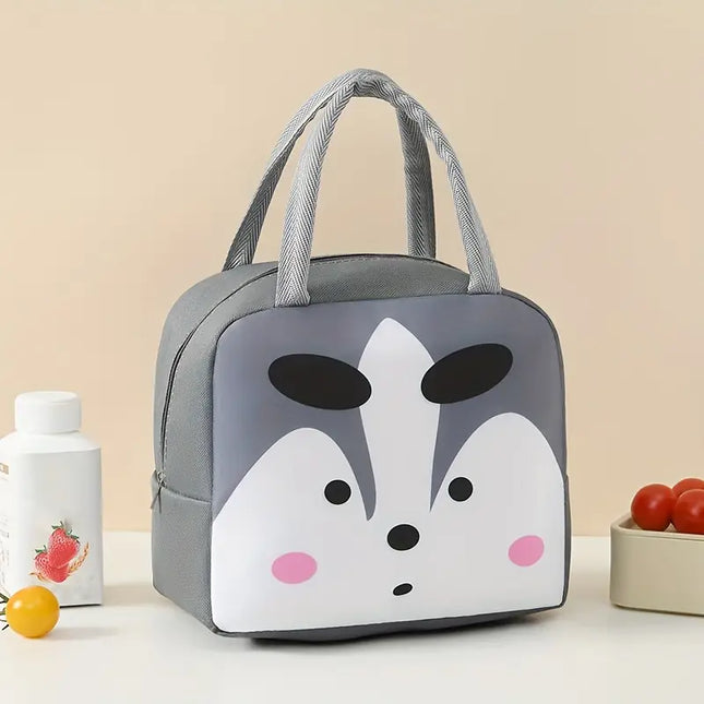 Bolsa térmica para almuerzo con dibujos de animales para niños