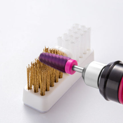 Brosse de nettoyage et de polissage pour perceuse électrique à manucure